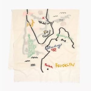 Madewell New York City Map Scarf